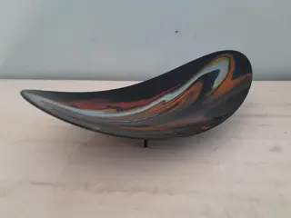 Vintage geёmailleerde schaal -  trinket tray - jaren 60