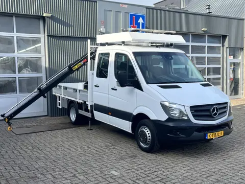 Mercedes-Benz Sprinter 514 CDI 366 Hiab Laadkraan 018T Trekhaak 3500kg Airco 6 persoons uitvoering O