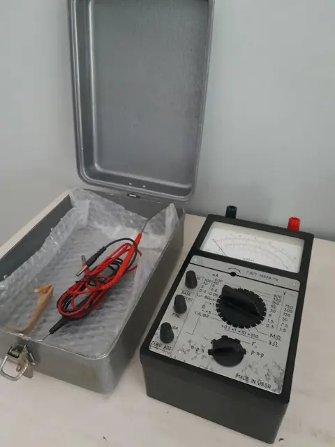 Vintage Sovjet-tester multimeter C4313 jaren 70 USSR. Met originele metalen box - NVA 40