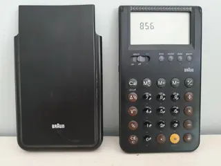 Braun ET88 calculator - Braun 4788 - Dietrich Lubs - 1991 - Dieter Rams stijl