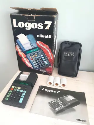 Vintage Olivetti calculator Logos 7 - Mario Bellini - 1975