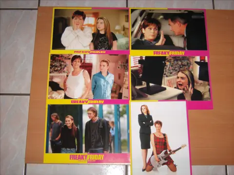 FREAKY FRIDAY lobbycard set.