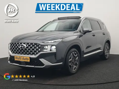 Hyundai Santa Fe 1.6 T-GDI Comfort Smart Sky PHEV 266pk Dealer O.H. | Trekhaak Afn. | Panodak | Adap