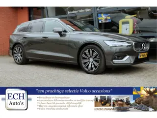 Volvo V60 2.0 B3 177 pk Inscription, Bruin Leer, Trekhaak, Apple CarPlay