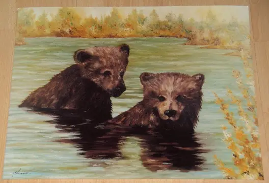 POSTER 50X40 CM WILDE DIEREN DIVERSE NIEUW