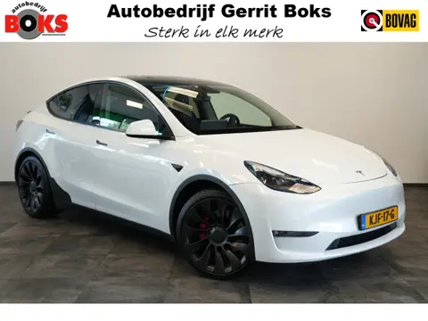 Tesla Model Y Performance AWD 75 kWh SOH 95% ACC Panoramadak HW3 24 Maanden garantie* (Vraag naar de