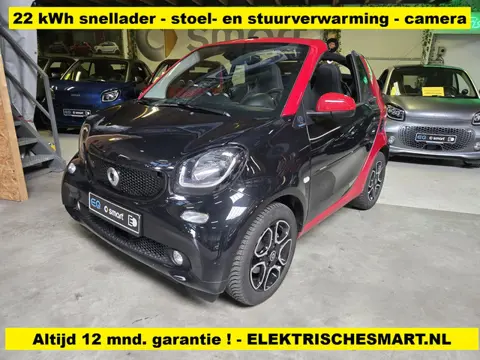 Smart Fortwo cabrio EQ prime - 22 kWh snellader - winterpakket - 12 mnd. garantie - camera - incl. g