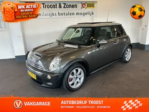 MINI 3-deurs 1.6 Cooper S 170PK | Panoramadak | Cruise control | Lederen bekleding | Airco | Stoelve