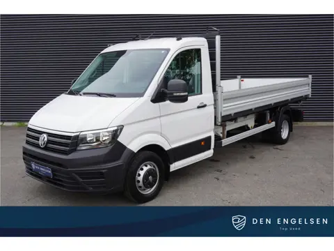 Volkswagen Crafter 180pk Dubbellucht 3-Zijdige kipper Trekhaak Navigatie Apple Airco carplay Tipper