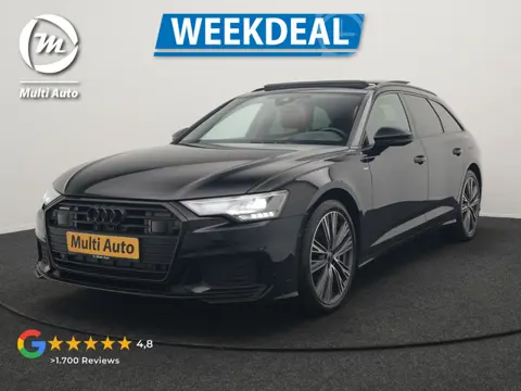 Audi A6 Avant 50 TFSI e Quattro S Line PHEV 300pk Dealer O.H. | Panodak | Adaptive Cruise | Head Up 