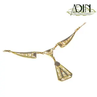 Uitzonderlijke Art Deco ketting, hanger of collier.