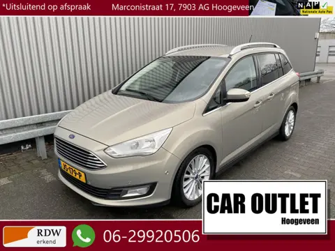 Ford Grand C-Max 1.0 Titanium Clima, Navi, CC, PDC v/a, Keless, LM, nw. APK – Inruil Mogelijk –