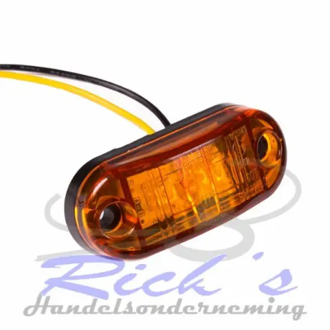 Zijverlichting 66x28x18mm oranje LED