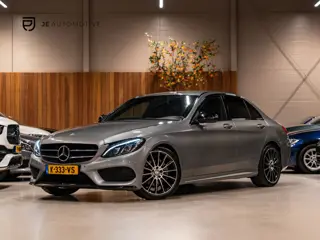 Mercedes-Benz C-klasse C180 AMG Line, Night Pakket, Camera, Leder, 19" Multispaak, Cruise, Navi, Cli