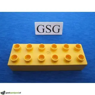 Basisblok geel 12 noppen