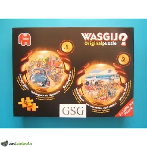 Wasgij 1 + 2 (zondagsrijders + vakantiepret) 2x 1000 st nr.