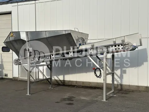 Innotec Systems doseerbunker transportband 500 x 77 cm roestvrij staal