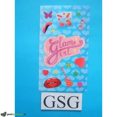 Stickervelletje glam girl nr. 50264-01