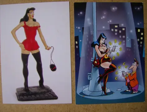 Klaartje bij nacht ansichtkaart adv5392