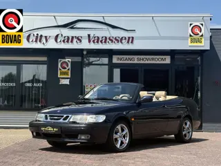 Saab 9-3 Cabrio 2.0 Turbo SE 200 pk youngtimer nieuwe apk climate ctr leder lmv 16 inch in zeer nett