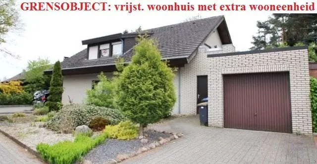 Grensobj. Ruime vrijst. woning, extra wooneenheid, gelijkvl.