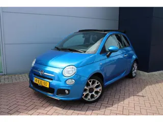 Fiat 500 C 0.9 TwinAir Turbo 500S Cabrio Airco Halfleer Super mooi