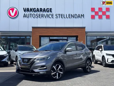 Nissan Qashqai 1.2 Tekna+|1e eigenaar|360 cam|Trekhaak|Bose|Panodak|Elektr Stoelen|Leder