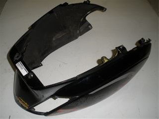 Motorscherm achterframekap zip-2000 zwart sp 2eh
