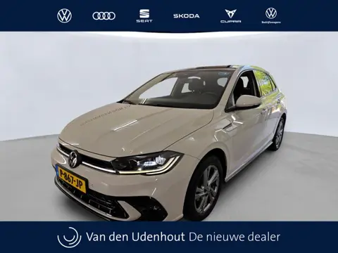 Volkswagen Polo 1.0 TSI 95pk R-Line Business Ascot Grey | Panoramadak | Camera | Stoelverwarming | K