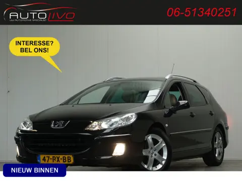 Peugeot 407 SW 3.0-24V V6 XT Pack AUTOMAAT! NL AUTO! PANO JBL LEER NAV CLIMA TREKHAAK etc.