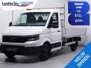 MAN TGE 3.140 140 pk DSG Aut. Pick Up / Open Laadbak Navi, Camera, Trekhaak 3.000 kg, LxBxH 383x225x