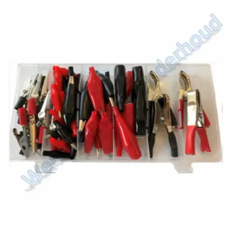 Assortiment Krokodilklemmen 60 stuks