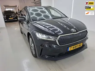 Skoda Enyaq iV 60+warmte-pomp+stuur-verw+vitrual/leder/led/camera/parkeer/climate-Pakket+92 %SOH = I