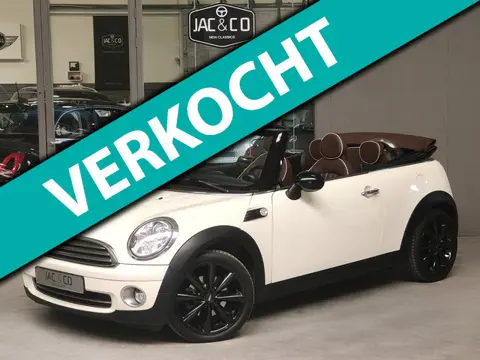 Mini Cabrio 1.6 Cooper Pepper Bruin Leder 100% dealer onderhouden