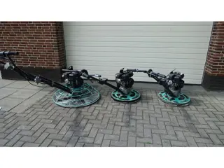 3x Whiteman WTM vlindermachine met schuurbord