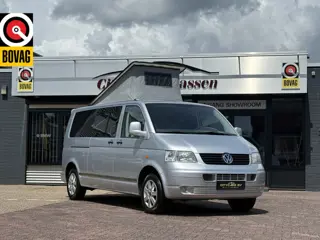 Volkswagen transporter buscamper TDI 131 pk org nl auto nap logisch airco cruise ctr hefdak 2 slaapp