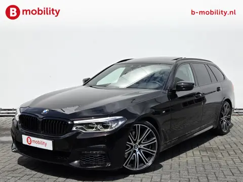 BMW 5 Serie Touring 530i High Executive M-Sport 'Almadinbraun' Head-Up Trekhaak NL Auto! | Panoramad