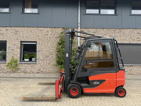Linde E30HL-01 3 ton Triplex Freelift Positioner Elektra Heftruck accu 2023