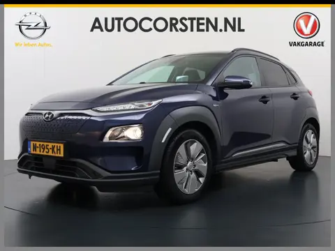 Hyundai KONA EV 64kWh 3 fase SOH-100% Warmtepomp Adaptive-Cruise Head-Up Display 1/2 Leer Krell®-Hif