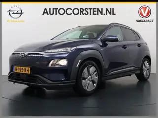 Hyundai KONA EV 64kWh 3 fase SOH-100% Warmtepomp Adaptive-Cruise Head-Up Display 1/2 Leer Krell®-Hif