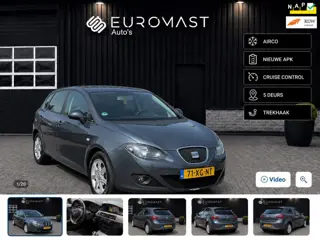 Seat Leon 1.6 Stylance Airco Cruise Trekhaak 5D Nieuwe Apk