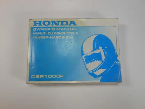 INSTRUCTIEBOEKJE Honda CBR 1000 F 1993 - 2000