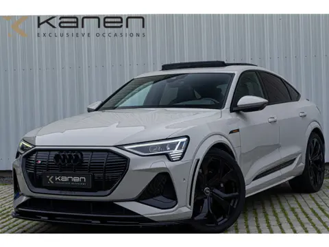 Audi e-tron Sportback S Quattro Saimbeige Panodak S stoelen ACC B&O 360 Ambiance Memory Keyless
