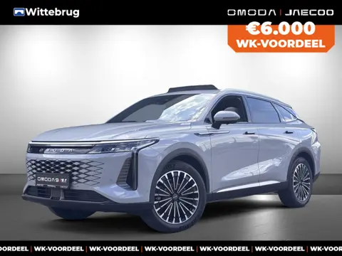 Omoda 9 SHS Premium Plug-In Hybride Automaat met 1100 km Range, ,Lichtgrijs lederen bekleding, Elekt