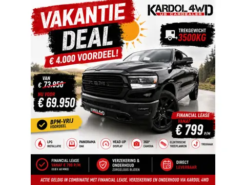 Dodge Ram 1500 VAKANTIE DEAL €4.000 VOORDEEL | LPG | PANO | HUD | 360 CAM | NIEUWE AUTO | Geheel rij