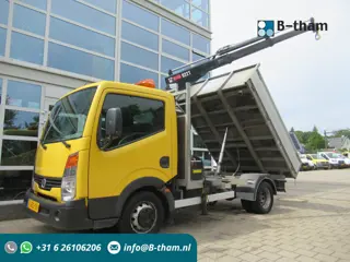 Nissan Cabstar E 130.35 2.5 dCi 3-S./W./Z. Kipper + HIAB 022 T-2 Kraan Kran Crane 290