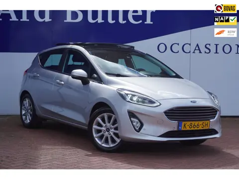 Ford Fiesta 1.0 EcoBoost Titanium X+Led+B-O-Sound/stoel-verw+Leder+pano-dak+Navigatie+parkeer hulp =