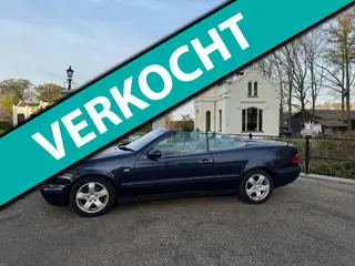 Mercedes-Benz CLK-klasse Cabrio 200 Elegance Aut, D.blauwmet, Grijs Leder, Blauwe kap, Xenon,Uniek 1