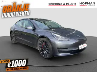 Tesla Model 3 Performance AWD 75 kWh SOH 95% | Pano | Stoelverw |