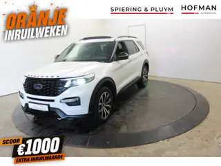 Ford Explorer 3.0 V6 EcoBoost PHEV ST-Line 7P Trekh Pano Camera B&O Parel lak  Vol Leder ZW hemel